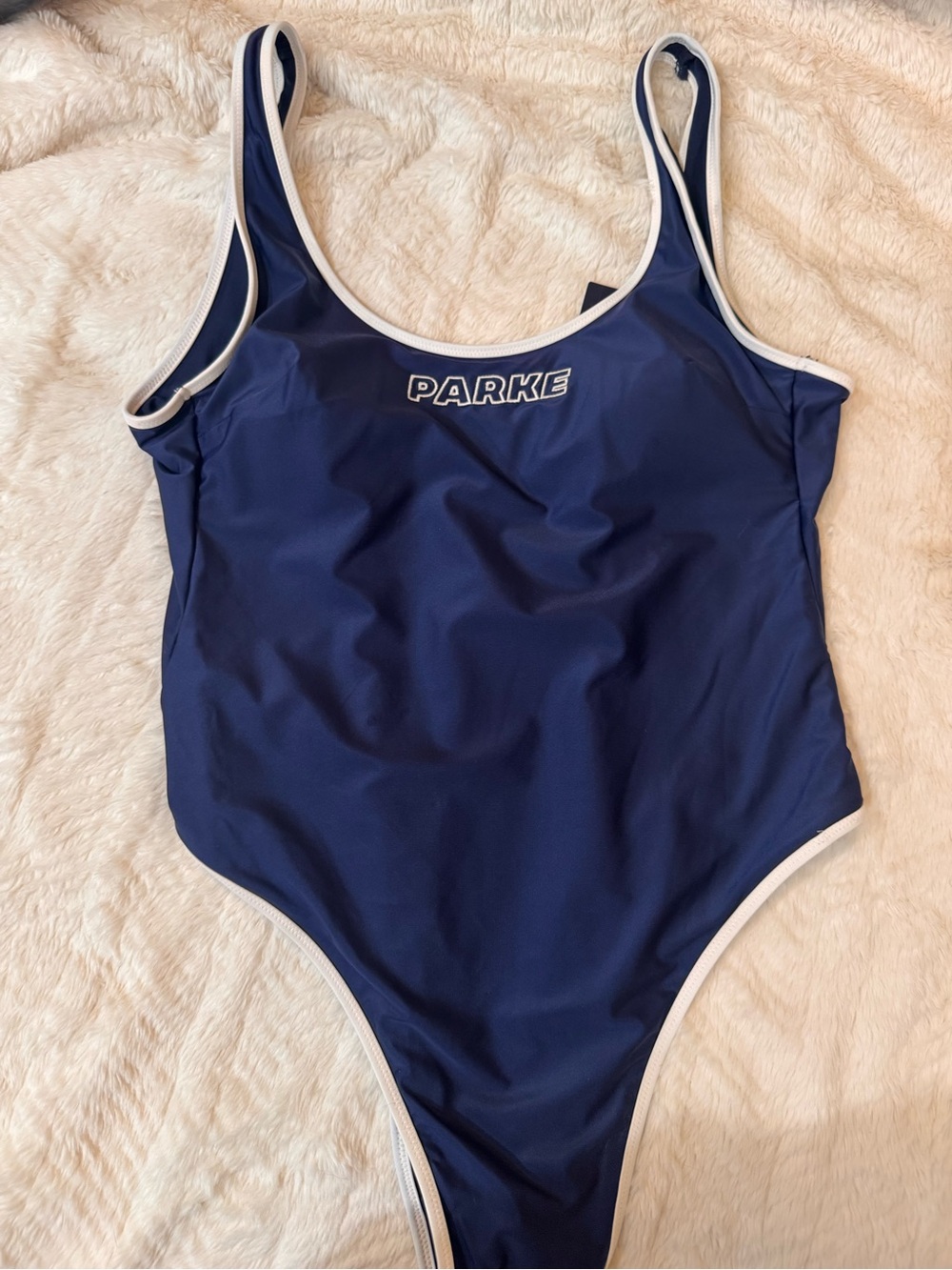 Parke 90s Navy One-Piece Swimsuit